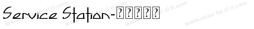 Service Station字体转换